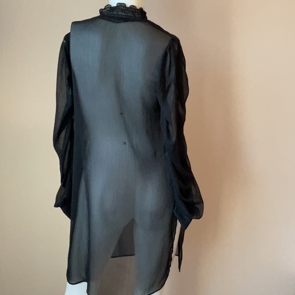 Zara Sheer Long Tunic - Picture 7 of 12
